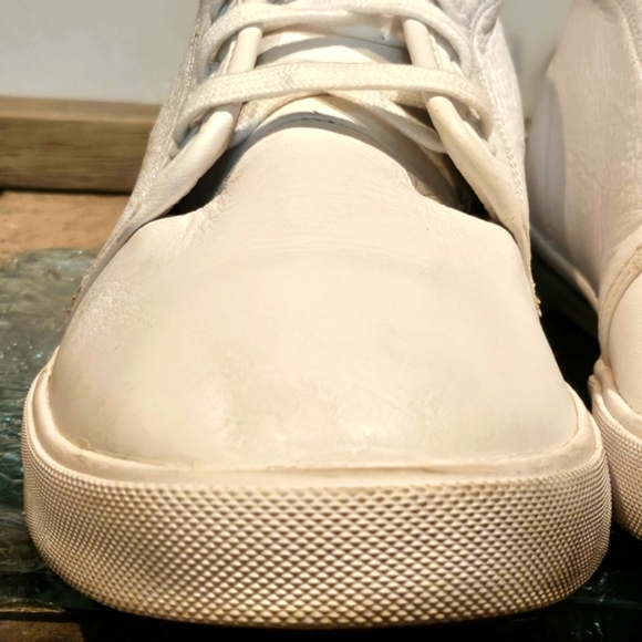 Lacoste Ampthill LCR3 SPM Leather Mens Sz 9.5 White Premium Leather - Picture 6 of 11